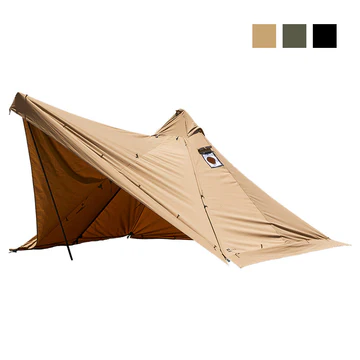 今季一番 CAMEL モカ色 タープ 300cm x 292cm テント・タープ